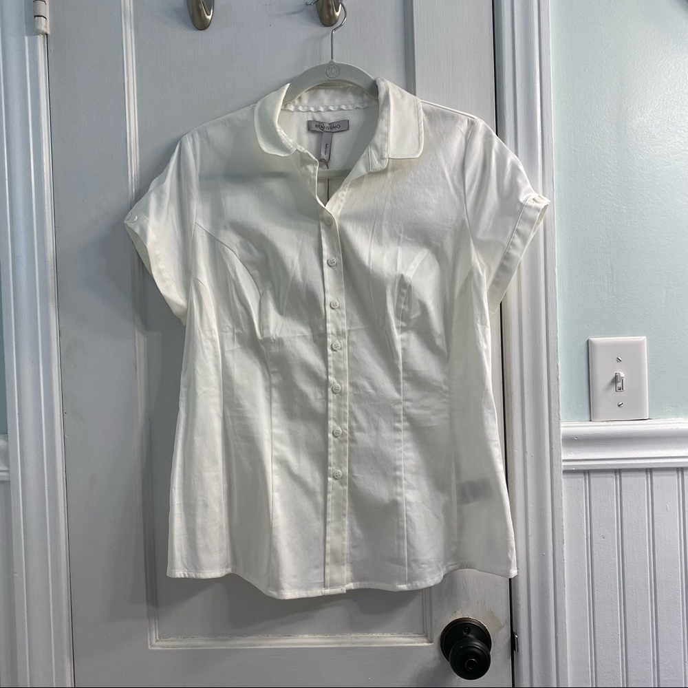 Bravissimo button-down top • White • Size 10 Really Curvy